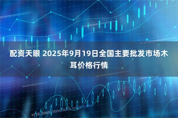 配资天眼 2025年9月19日全国主要批发市场木耳价格行情
